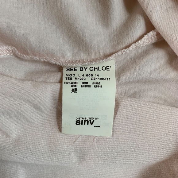 See By Chloe Women's 100% Cotton Tank Top Size 4 Excellent Condition Stag Deer - Picture 6 of 9